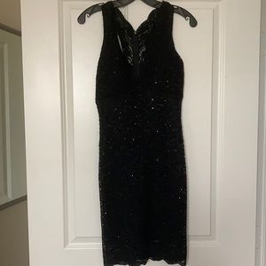 Jump Black Lace Sparkly Dress